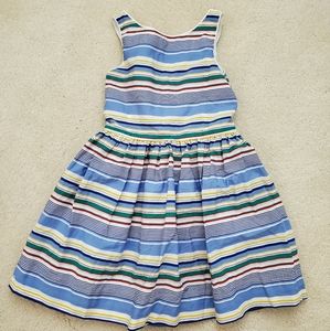 Polo Ralph Lauren Girls' Striped Sleeveless Dress sz4